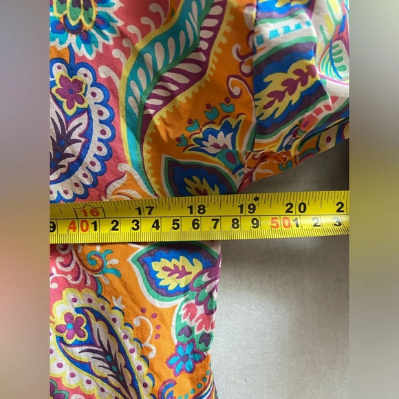 Zara Woman Paisley Silk Shift  Dress Sz M - Picture 7 of 9